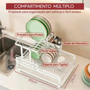 [LEVE 2, PAGUE 1] Escorredor de Aço Inox Multifuncional + BRINDE: Kit de Utensílios de Cozinha