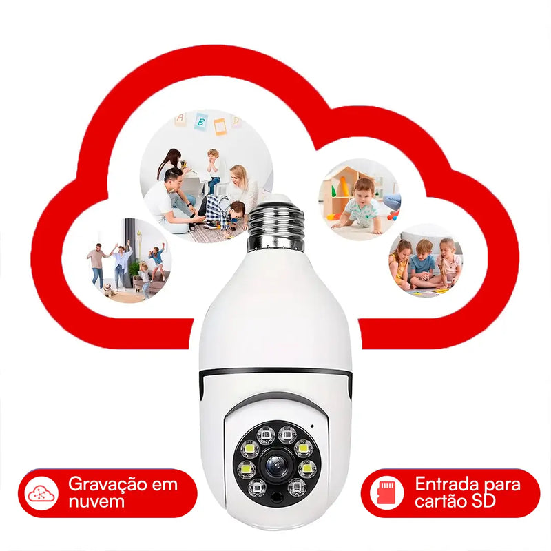 [LEVE 4 PAGUE 1] Câmeras 360° de Segurança 4K - Máxima Segurança e Praticidade