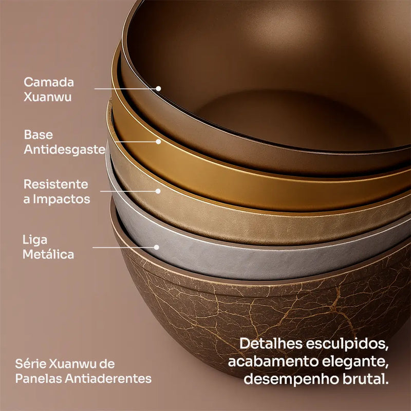 [Leve 2 Pague 1] Panelas de Aço Antiaderente Premium + BRINDE: Kit de Utensílios