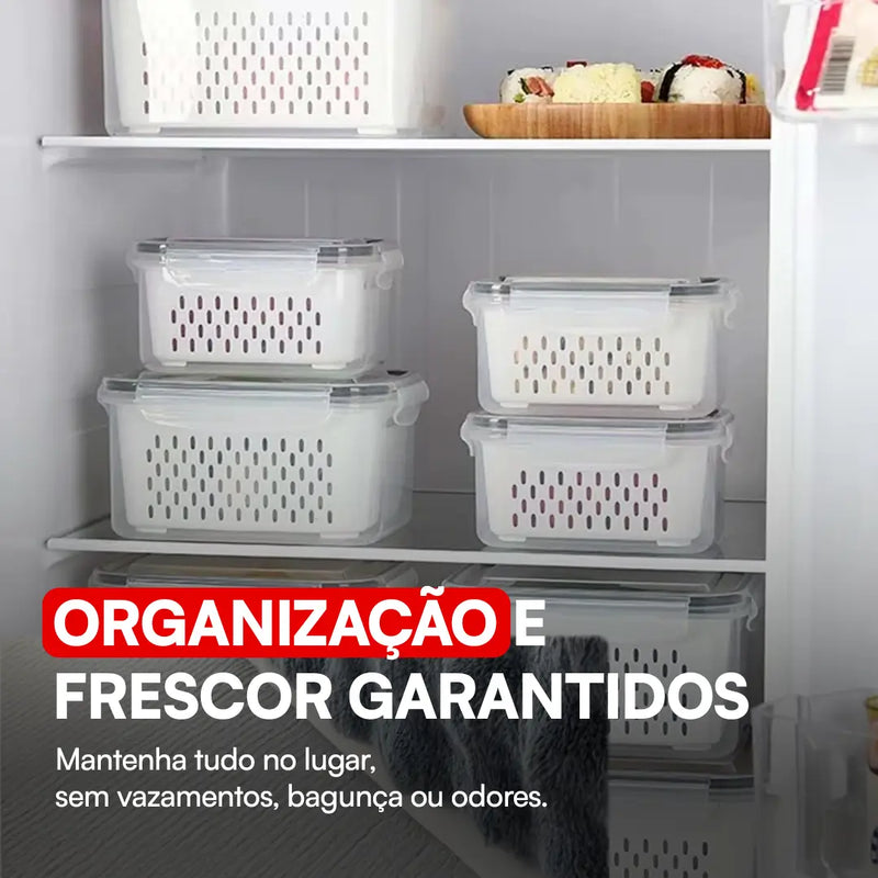 [LEVE 9 PAGUE 1] Kit Marmitas de Vidro Herméticas – ConservaGlass | ÚLTIMAS UNIDADES