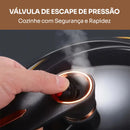 [Leve 2 Pague 1] Panela de Aço Inox Duble Anti-Explosões 8 em 1 + BRINDE: Kit Utensílios